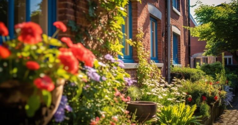 red brick house exterior