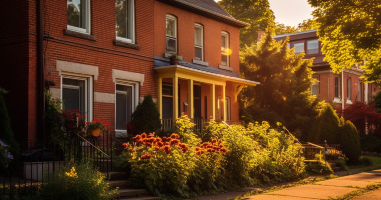 brown brick house exterior